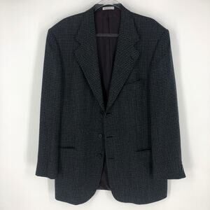 Gruppo GFT Sport Coat Navy and Grey Grid Size 42L